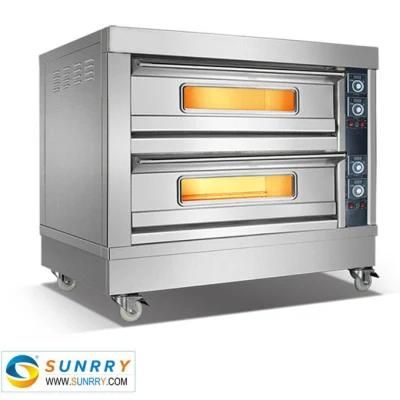 2 Deck Electric Commercial Chicken Cake Banking Oven Ouble Decker