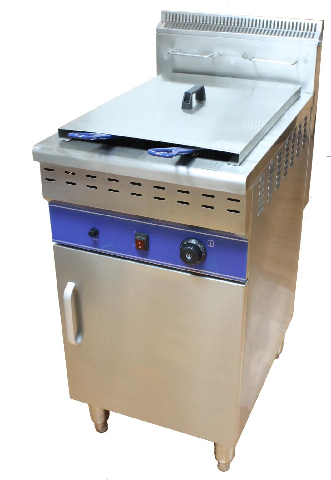 Commercial Free Standing Gas Deep Fat French Chips Fryer in Stainless Steel