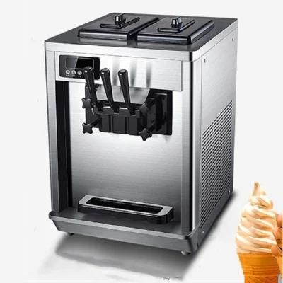 Commercial 3 Flavor Soft Serve Ice Cream Machine