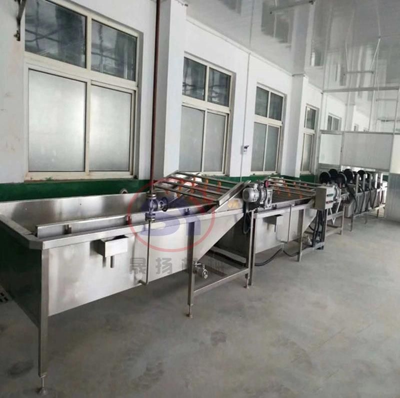 Large Capacity Stainless Steel Belt Fruit Vegetable Washing Machine