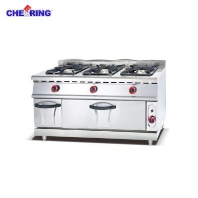 Commercial Gas Range with 8 Burner &amp; Gas Oven