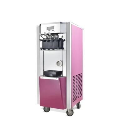 2 Color with 1 Mixer Color Three Flavor Soft Ice Cream Machine Price with CE