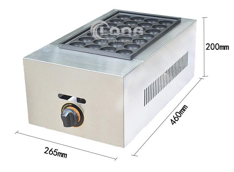 Gas Type 1 Plate 28 Holes Takoyaki Machine 2800PA Takoyaki Grill Machine Octopus Ball Machine Best Professional Gas Takoyaki Maker