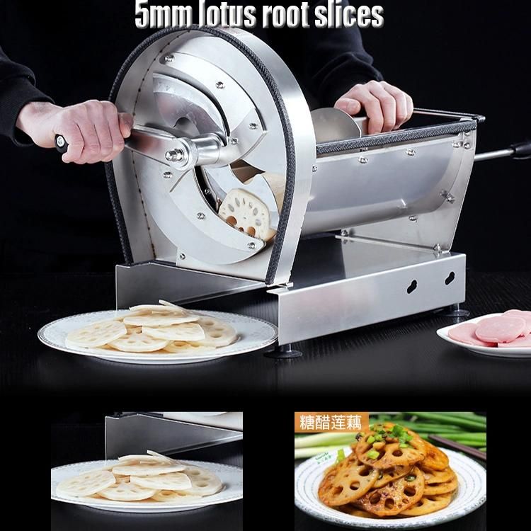 Commercial Vegetable Cutter Slicer High Production Apple Orange Kiwi Lotus Root Slicer