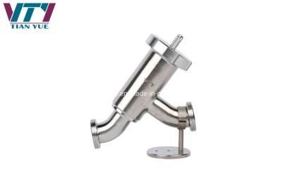 Sanitary Stainless Steel Y Shape Filter with Threaded End