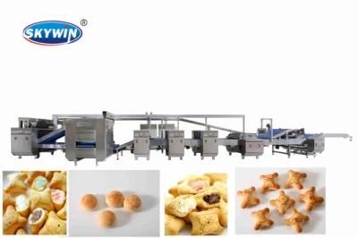Customized Hello Panda and Cracker Biscuit Making Machine Production Line Cream Cracker ...