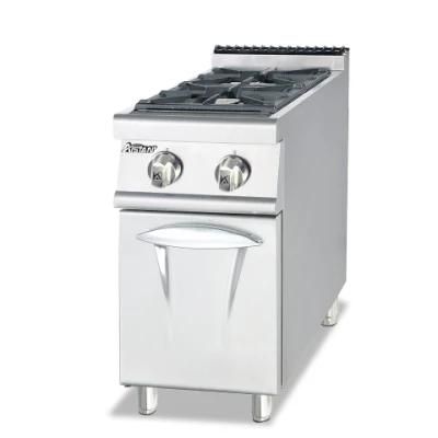 Gh777 Hot Sales Gas Range with 2-Burner with Cabinet 700