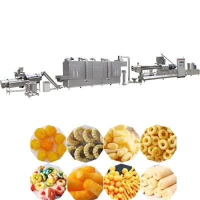 Automatic Capacity 120-150 Kg/Hr Extrusion Baked Puffed Snacks Processing Line