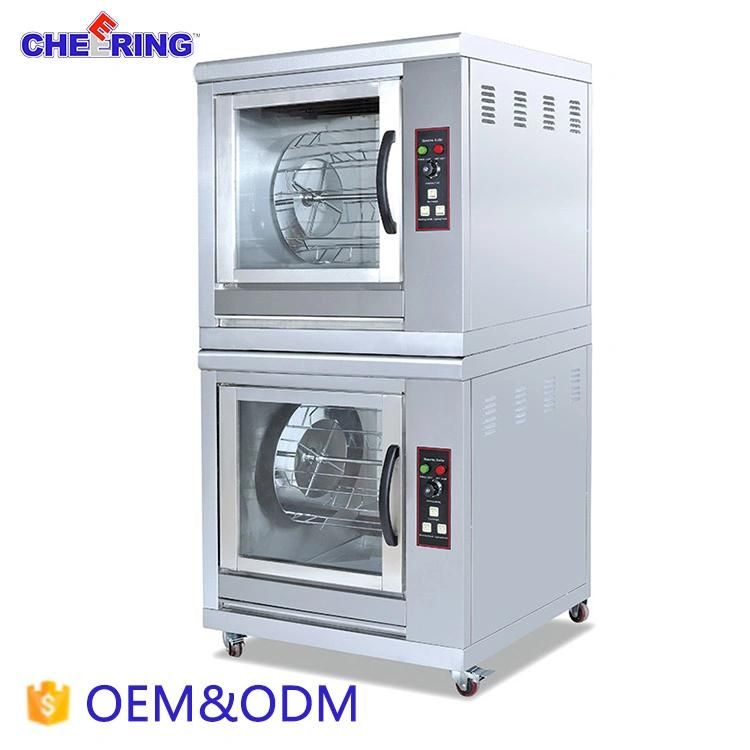 Commercial Double Layers Electric Chicken Rotisserie