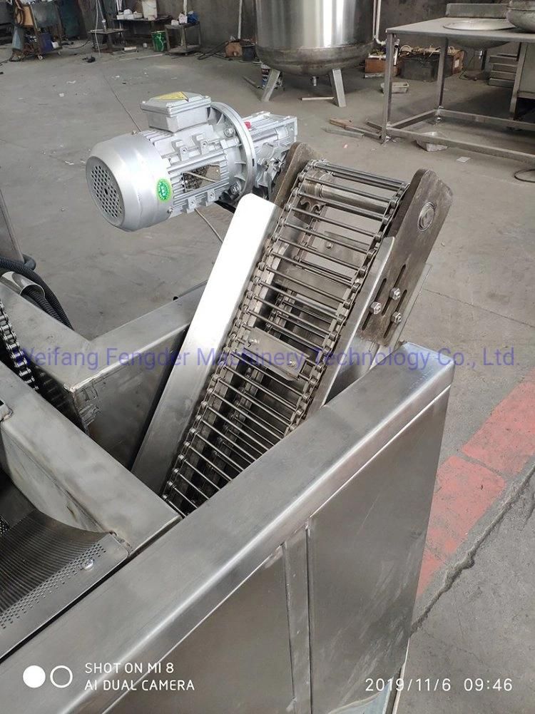Fully Automatic Continuous Fryer Potato Chips Production Line Potato Crisps Making Frying Machine