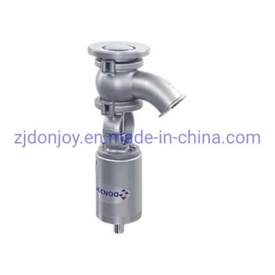 Pneumatic Elbow Type Tank Bottom Valve for Food Process