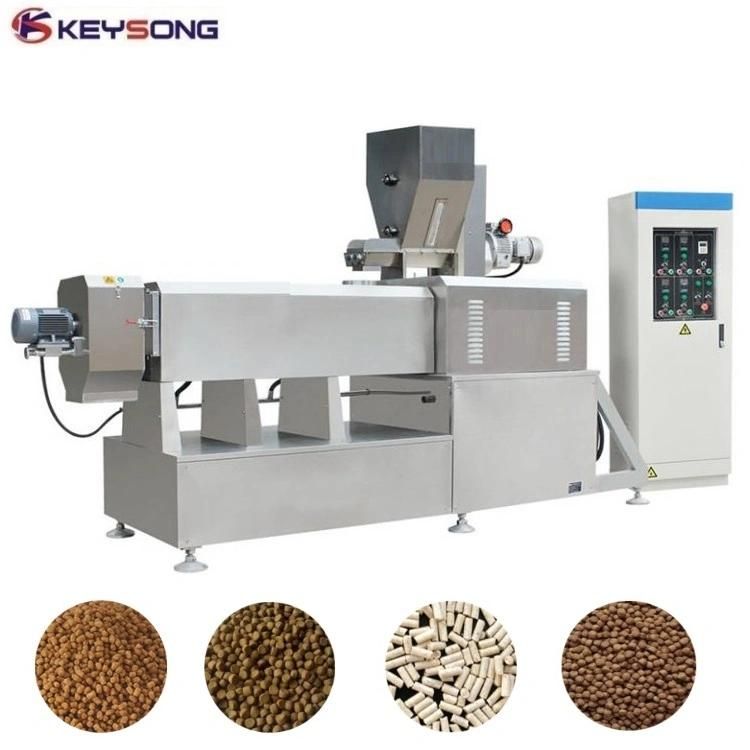 Automatic Pet Dog Floating Fish Feed Pellet Extruder Food Machine