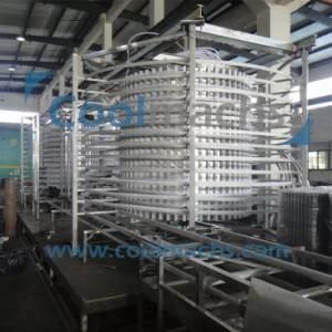 Double Spiral Freezer for Meat Seafood Fish Bread