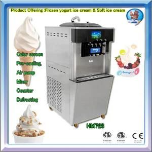Frozen yogurt ice cream machine with CE ceritficae in 2016 Hot sale product