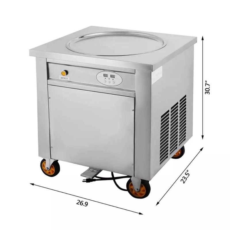 Street Food Mini Fried Ice Cream Roll Machine Fried Ice Cream Machine