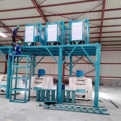 Angola 50t Complete Set Maize Corn Mill Machine Milling Equipment Price