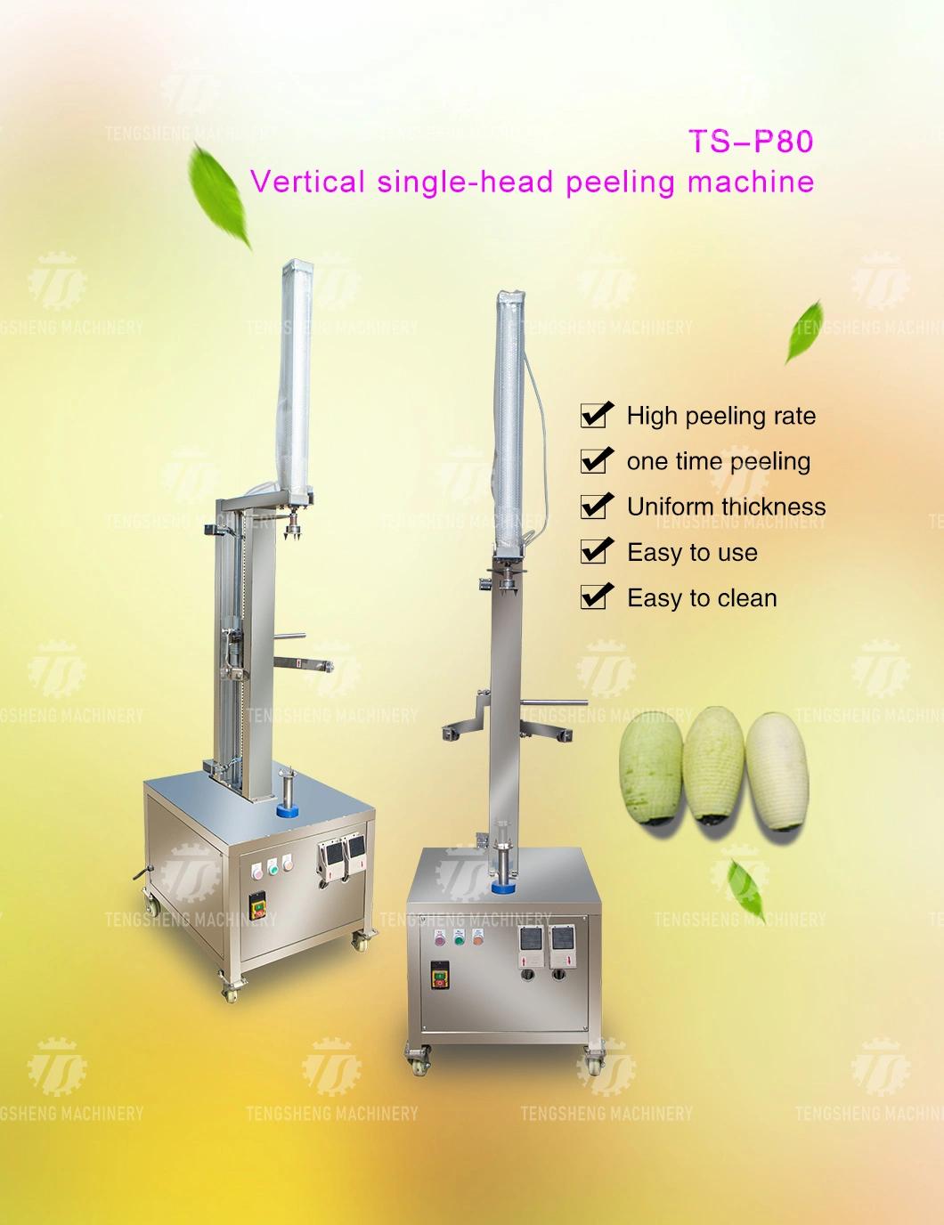 Cantaloupe Food Processor Automatic Papaya Grapefruit Pomelo Watermelon Coconut Melon Peeler Price Peeling Machine (TS-P80)