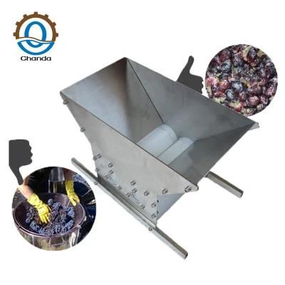 Wine Processing Grape Crusher Destemmer Grape Stem Separator Grape Crushing Machine