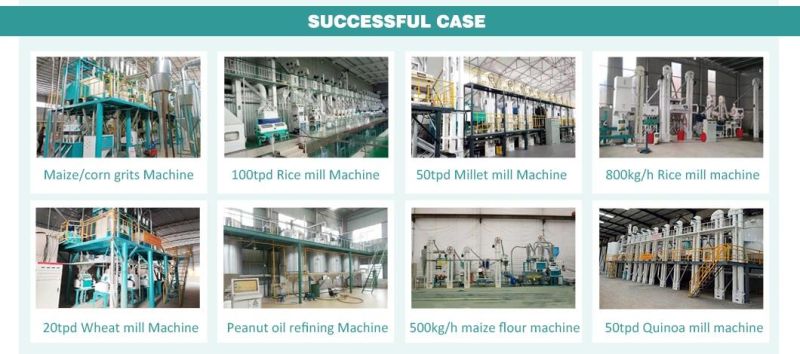 5-200t/D Complete Electric Maize Wheat Rice Grits Corn Flour Roller Grinding Mill Machine Line Price