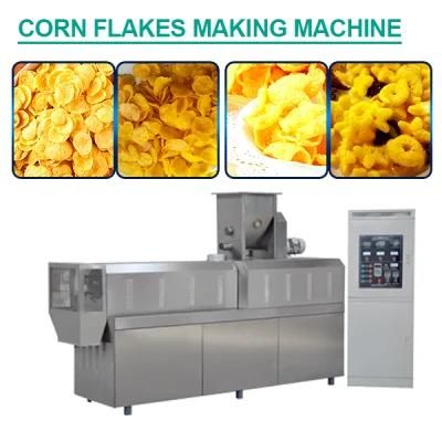 Efficient Twin Screw Corn Flakes Breakfast Cereal Making Machine