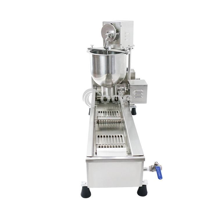Newest Snack Equipment Electric Donut Makers Professional Electric Mini Donut Fryer Commercial Automatic Single Row Conveyor Donut Machine Price for Sale