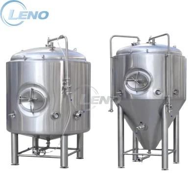 Stainless Steel 200L 500L 1000L 2000L Dimple Jacket Wine Fermenter Bright Tank Brewery ...