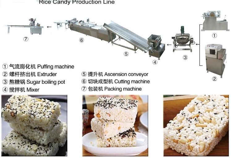 Chinese Automatic Shaping and Cutting of Peanut Sugar, Sesame Sugar, Crocus Sugar, Shakima, Black Rice Crisp