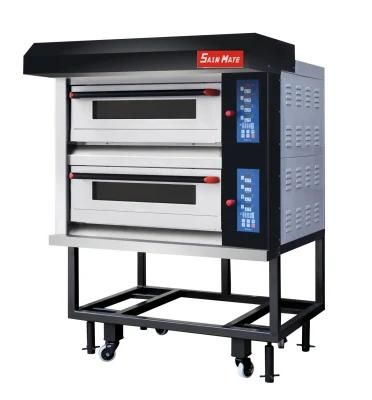 2 Deck 4 Trays Sec-2yg Commercial Aluminum Coated Steel Chamber King Electric Baking Oven