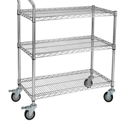 3-Tier Heavy Duty Stainless Steel Material Distribution Trolley