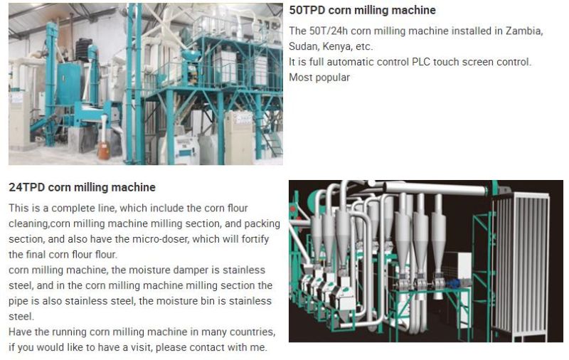 European Standard High Quality Maize Flour Mill Milling Machine