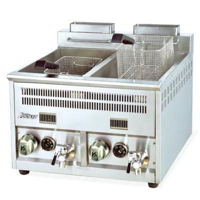 GF72A Commercial Stainless Steel Professional Kitchen Restaurant Gas Powered Deep Fryer ...