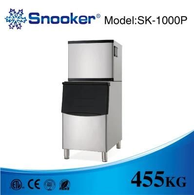 304 Stainless Air Cooling Commercial Sk-1000p Ice Maker Ice Making Machine