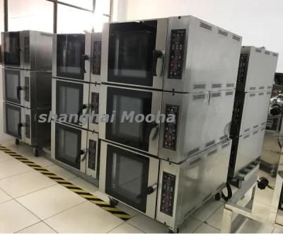 Commercial Dough Bread Baking Bakery Equipment Steam Convection Oven 5 Pans Hot Air ...