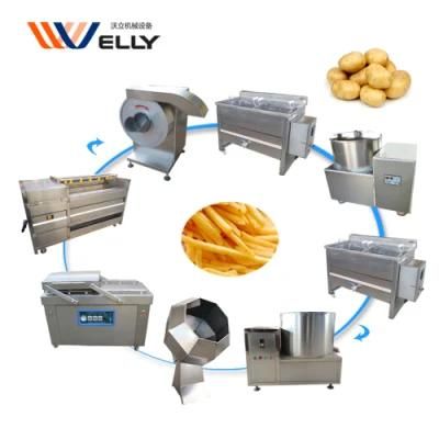 Small Scale Frozen French Fries Processing Plant Plantain Chips Making Machine for Export