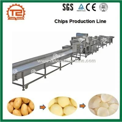 Automatic Fresh Potato Chips French Fries Making Machine /Chips Production Line