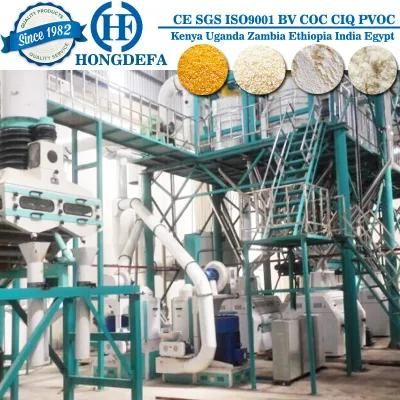 PLC Control Complete Maize Flour Mill 150t/24h Maize Milling Machines