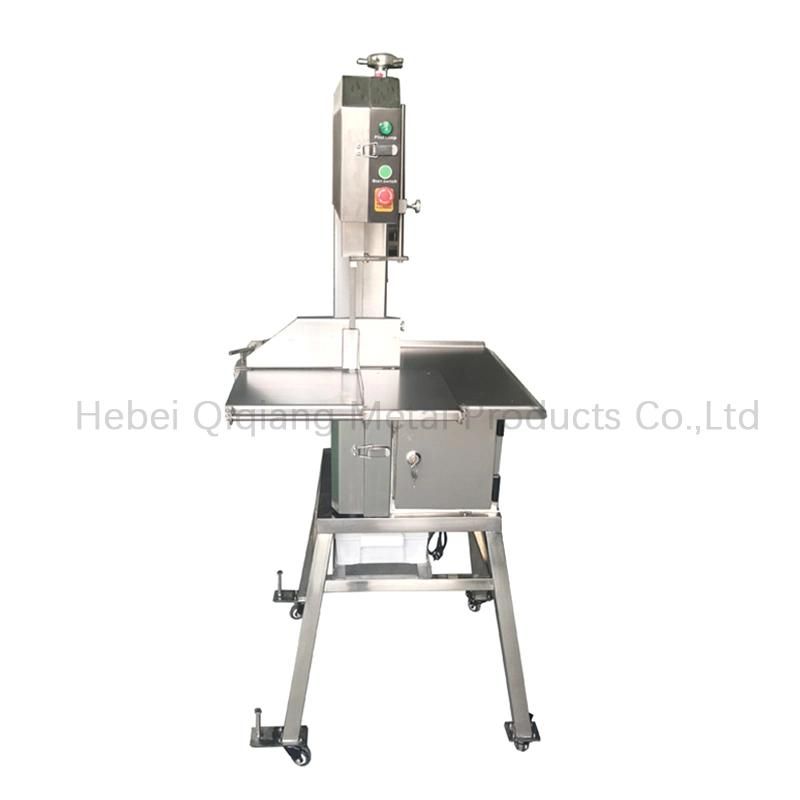 Stainless Steel Meat Bone Cutter Band Saws Cutting Machine Frozen Meat Fish Cow Cube Chopper Height 2050 for Butchers 2HP 220V (QH300A+)