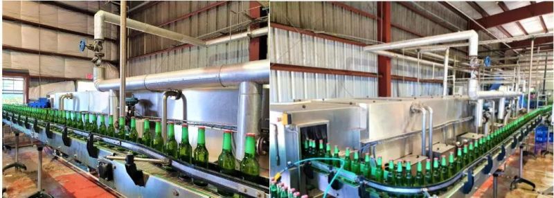 Automatic Tunnel Pasteurizer Pasteurization Machine for Canned Foods Beverages Jars