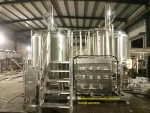 1000L 10hl 10bbl Stainless Steel Brewhouse Equipment Craft Beer Brewing Equipment with UL ...