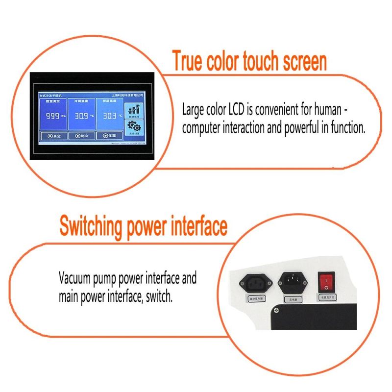 Pharmaceutical Desktop Touch Screen Vacuum Freeze Dryer