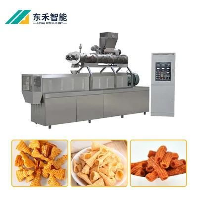 Flour Snack Processing Line Salad Food Making Equipment Fried Wheat Flour Snack Process ...
