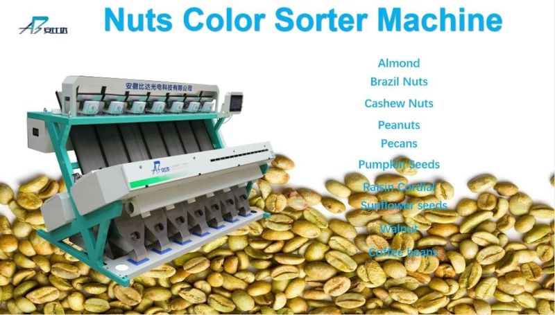 Peanut Grader High Capacity CCD Optical Nut Color Sorter