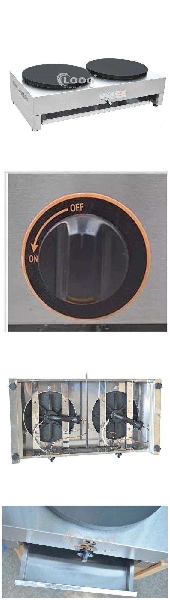 China Professional Kitchen Equipment Supplier Crepe Maker 2800PA Gas Pancake Crepe Machine with Wood Crepe