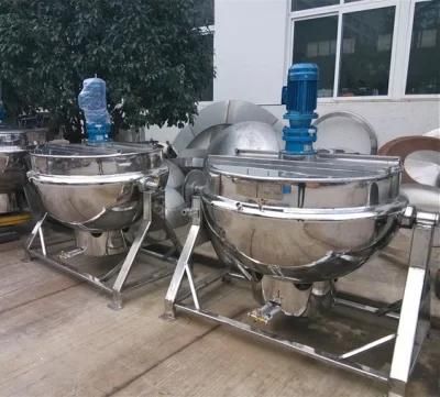 Tilting Kettle Natgas Heating Jacketed Kettle Ketchup Kettle Jam Kettle