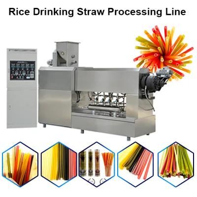 Fully Automatic Rice Drinking Straw Making Machine High Speed Green Environmental Rice ...