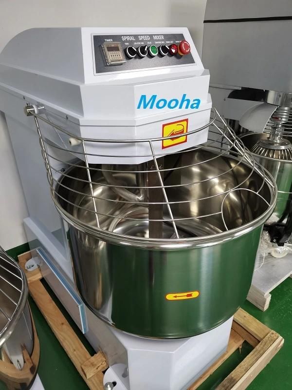 Commercial Bakery 50kg 100kg One Bag Flour Kneading Machine Bread Pizza Baking Machine Dough Mixing Machine Spiral Dough Mixer