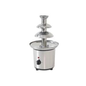 Electric Chocolate Fondue Fountain Mini 3 Tier Commercial Chocolate Tower