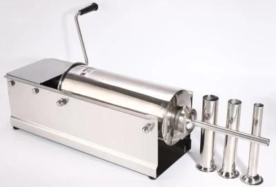 Horizontal Manual Sausage Filler Making Machine 5 L Sausage Stuffer