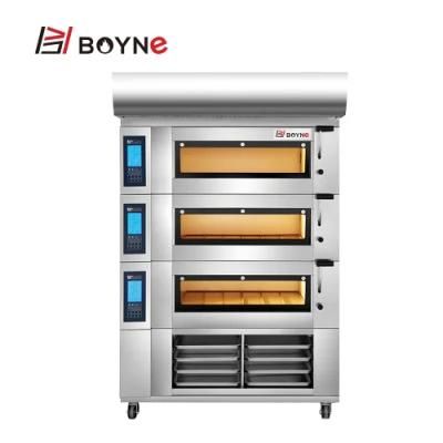 LCD Screen 3 Deck 6 Trays Electric Baking Oven