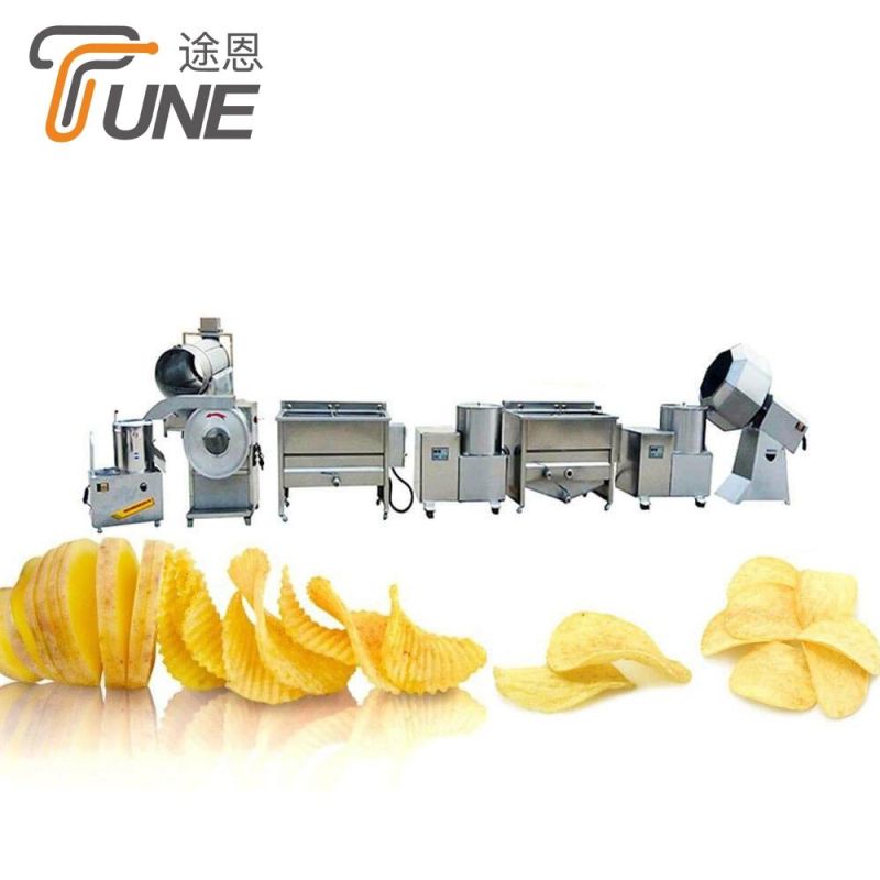 Fried Potato Chips Production Line / French Fries Making Machine